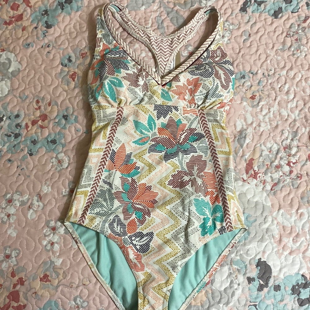 PRANA Khari One Piece Swimsuit, XS, NEW! Racerback bathing suit bikini